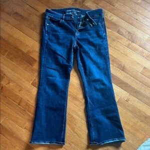 American Eagle Outfitters Women's Dark Blue Boot Cut Next Level Stretch 16RJeans